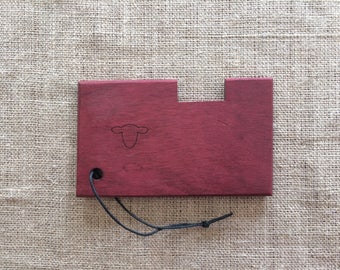wraps per inch gauge - purpleheart