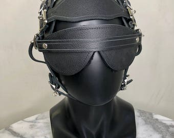 Leather head harness | Etsy