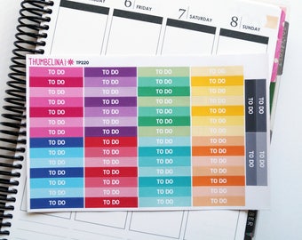 To Do Header Planner Stickers for Erin Condren, Happy Planner and more (TP220)