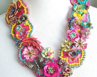 Summer Fever - OOAK Neckpiece - Ready to ship xx