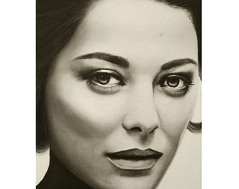 A Mark Of Beauty - Marion Cotillard - ART PRINT - 8 x 10 - By Mixed Media Artist Malinda Prudhomme