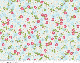 Floribella - Floral Blue by Emily Taylor from Riley Blake