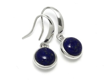 Lapislazzuli Orecchini, Argento sterling 925, Unico solo 1 pezzo disponibile Colore blu navy, Peso 5.4g, #46016