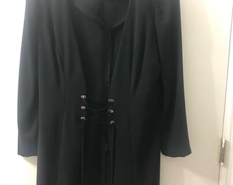Vintage 80s lace up jacket