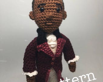 Aaron Burr Hamilton Musical Amigurumi Crochet doll Pattern