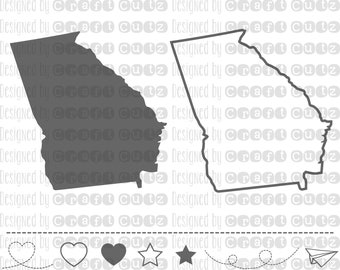 GEORGIA svg, State svg Files, Georgia Vector, United States svg, State Clip Art, Georgia Cut File, Georgia State Outline