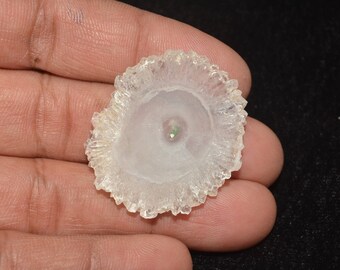 Solar Quartz Stalactite Slice Polished Solar Quartz Slice 25 to 30 mm