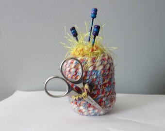 pincushion cololrful needle felted