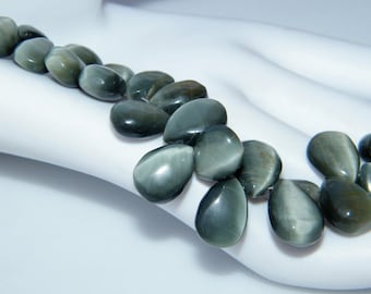 Cat's Eye Beads, Top Quality, Smooth Beads, Natural Beads, Moonstone Beads, Rare Semiprecious Beads