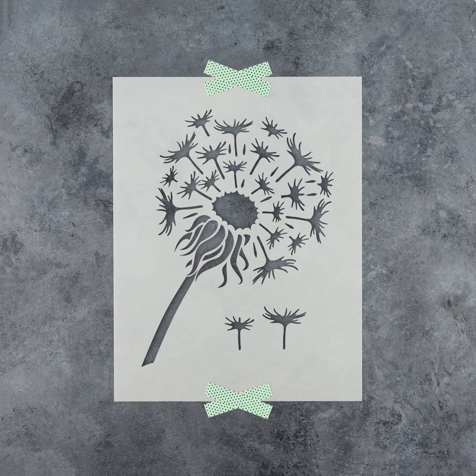 Dandelion Stencil Reusable DIY Craft Stencils of a Dandelion