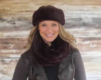 Sable Luxury Faux Fur Neck Warmer