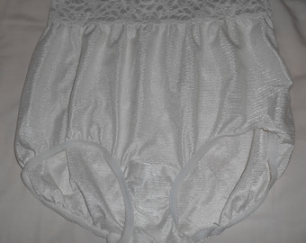Granny Panties Embrace It handstamped on 100% cotton Ladies