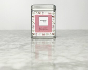 Jane Austen Tea - Loose Leaf Tea.. The perfect Literary gift, Mothers Day Gift for Tea Lover, Book Lover or Bibliophile! Earl Grey