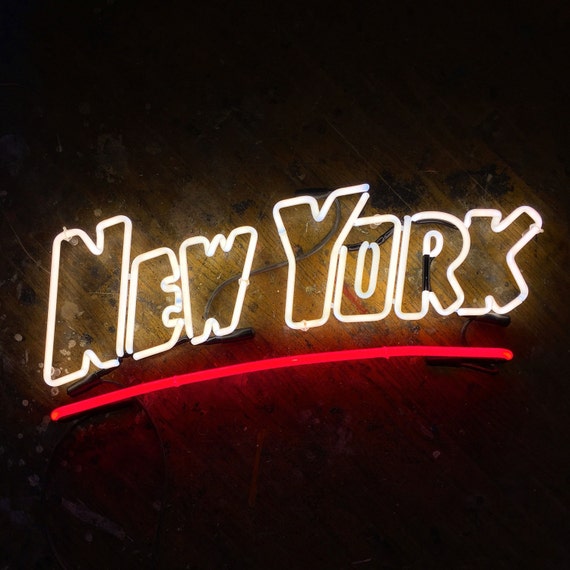 New York Postcard Neon Sign, Ready Made
