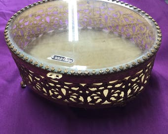 Vintage Gold Filigree Box