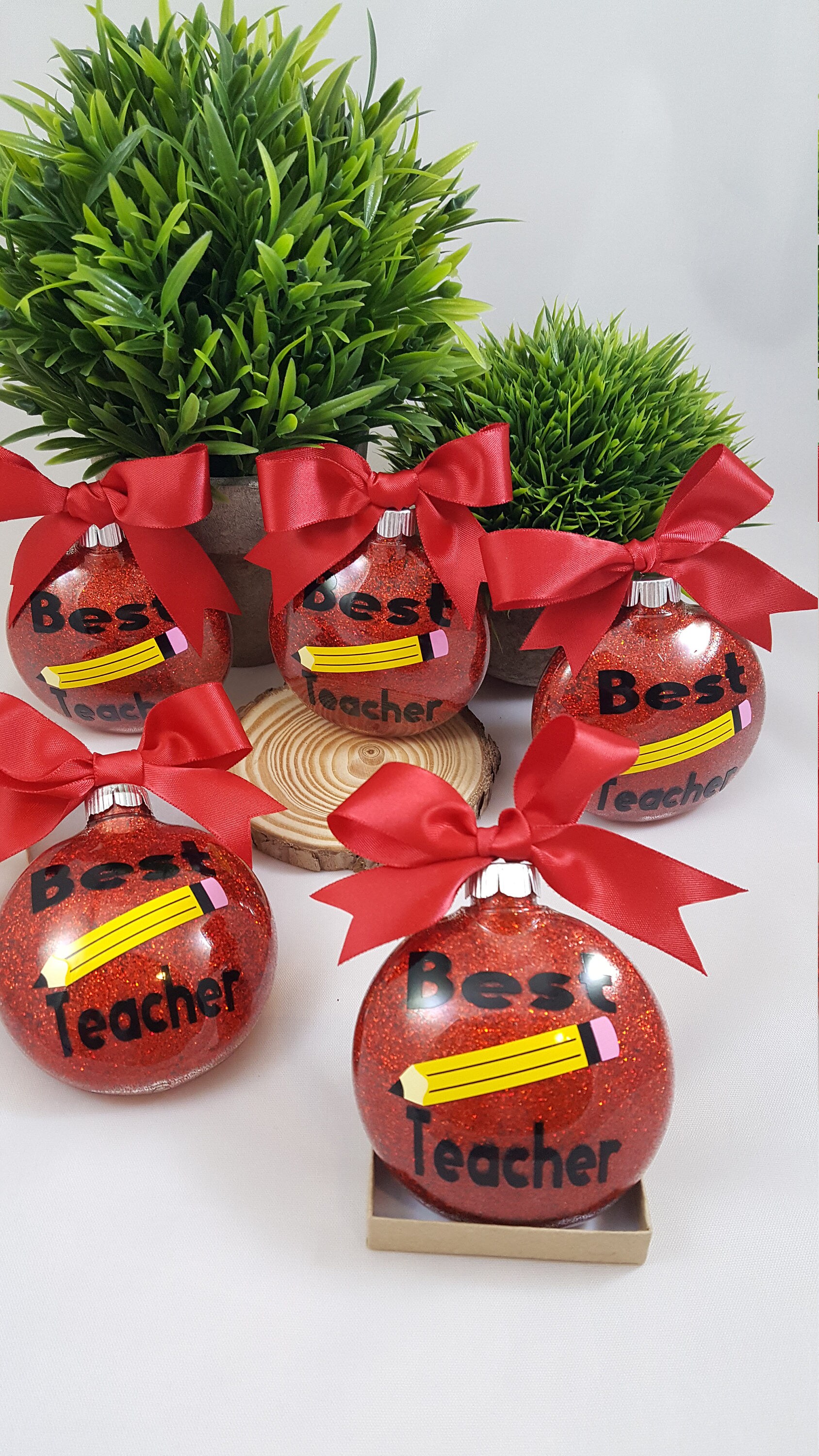 TEACHER Christmas ORNAMENTS Best Teacher Craft Christmas