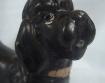 Vintage Black Poodle Figurine