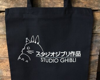Studio Ghibli Black Tote Bag