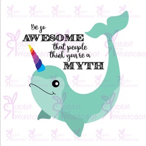 Awesome Narwhal SVG, EPS, PDF file