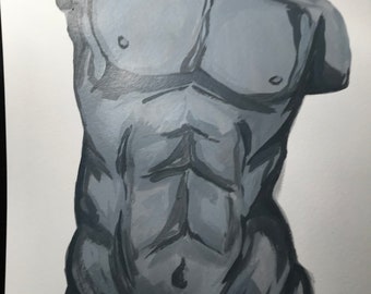 nude male figure drawing