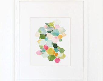Gems in Summer- Watercolor Art Print