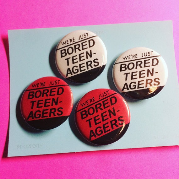 The Adverts 'Bored Teenagers' Pin