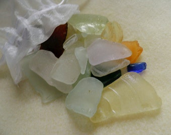 Maine Sea Glass,Natural Surf Tossed,Mermaid Tears,20 pcs.