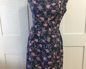 Late 1960’s Early 70’s Floral Dress BROKEN ZIP