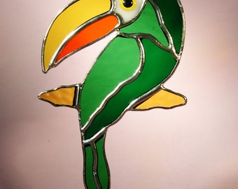 Stained Glass Toucan Bird (446)