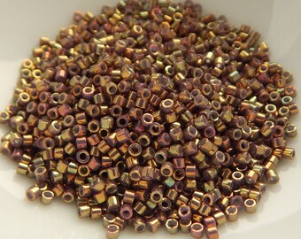 11/o Delica Beads Metallic Earth Batik Luster 5g Miyuki Cylinder DB1010 1010