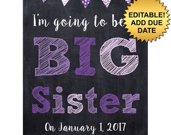 Big sister printable | Etsy