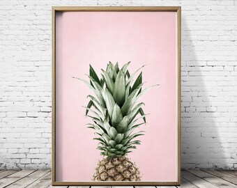 Pineapple Print Pineapple Wall Art Pineapple Art