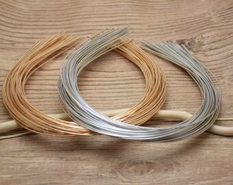 Colors for choice--100pcs 1.1mm 37cm length metal round headband