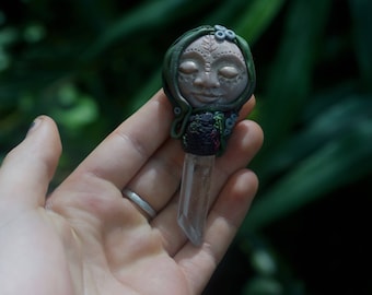 Quartz Point Moon Magic Pendant.