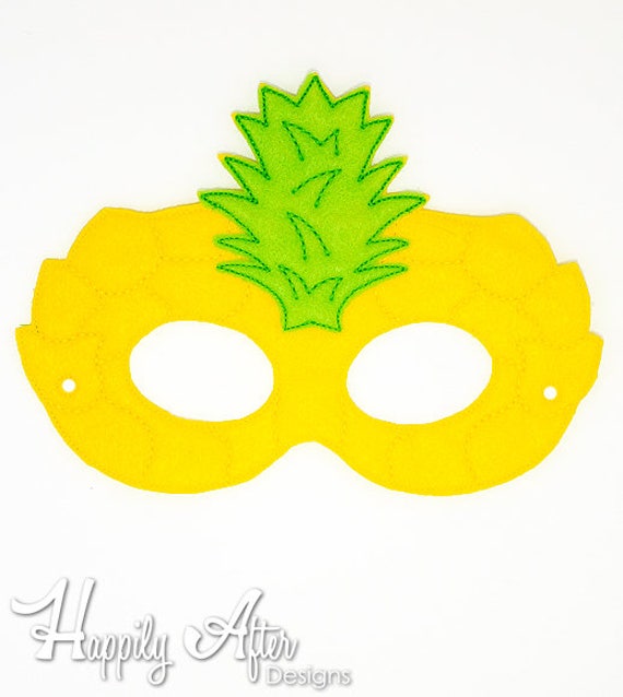  Pineapple  Mask  Embroidery Design  pineapple  mask  machine