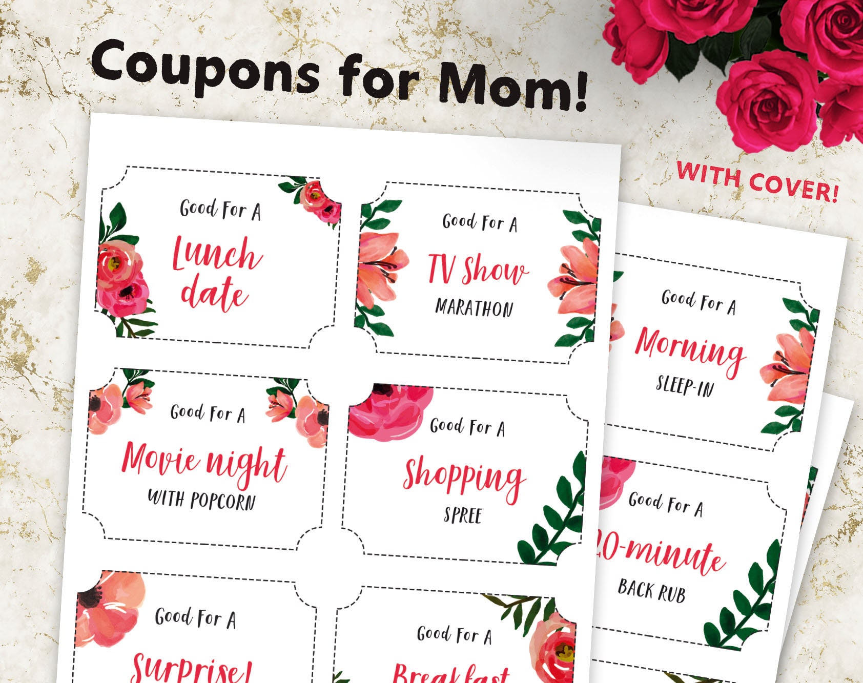 Printable Coupon Book For Mother S Day