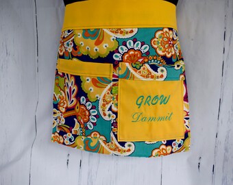 Garden Apron Gardening Apron Gardening Gift Gardening tools Gift for Gardener Apron for women Grow Dammit