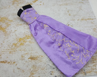 Barbie Lilac A line Gown Satin fashions Outfit 11 inch doll