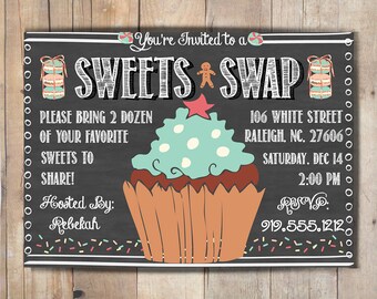 Digital Cookie Exchange Invitation