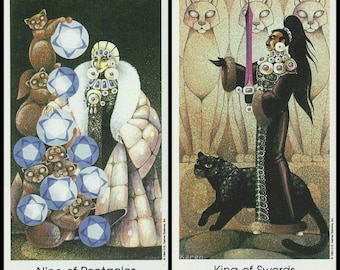 2 Card Tarot Reading with Cat People Tarot Deck