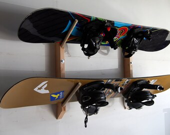 Estante de pared de almacenamiento de snowboard 2