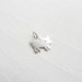 Pig Charm Sterling Silver Sow Pendant Cute Little Hog for Jewelry (CNA1215)