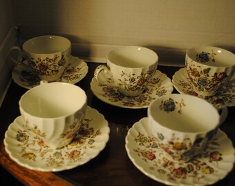 Stafford shire Bouquet Tea Cup and Saucer Set