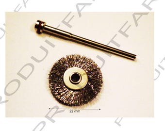 set of 8 brush pickle steel 22 mm for Dremel Proxxon Etc + gift