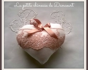 Powder Pink shabby heart