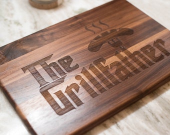 Boyfriend Gift, Gift for Dad, Grandfather gift, Cutting Board, stepfather Gift, Grandpa Gift, Fathers day gifts -Naked Wood Works