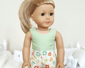 18 inch doll shorts and crop top