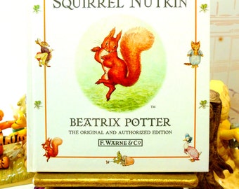 The Tale of Squirrel Nutkin by Beatrix Potter Beautiful Illustrations Vintage Hardback Book 1st Edition Thus
