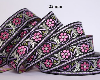 to order! 10 m couture lace embroidered Jacquard * 22 mm wide