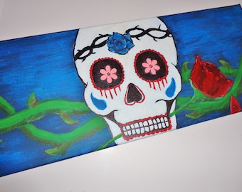 Day of The Dead Sugar Skull Painting